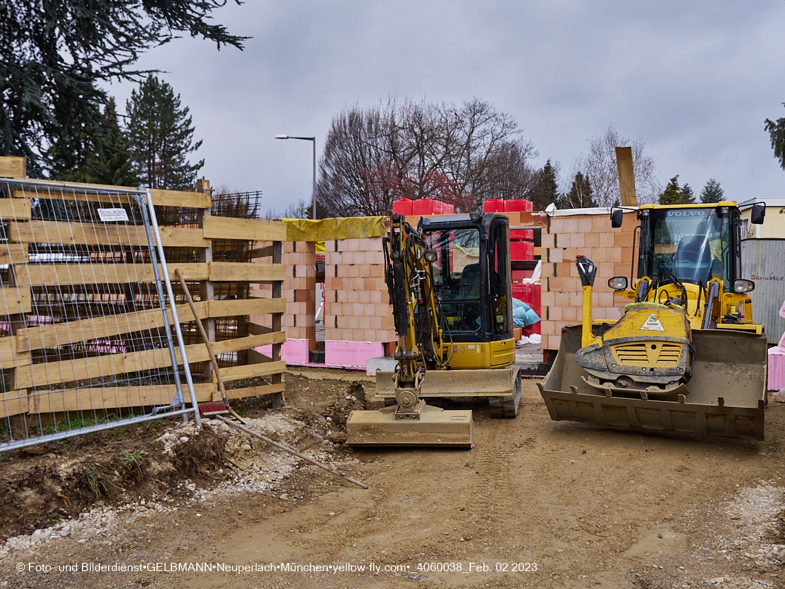 02.02.2023 - Baustelle Niederalmstraße 16 in Neuperlach